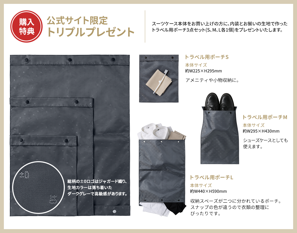 公式サイト限定トリプルプレゼント