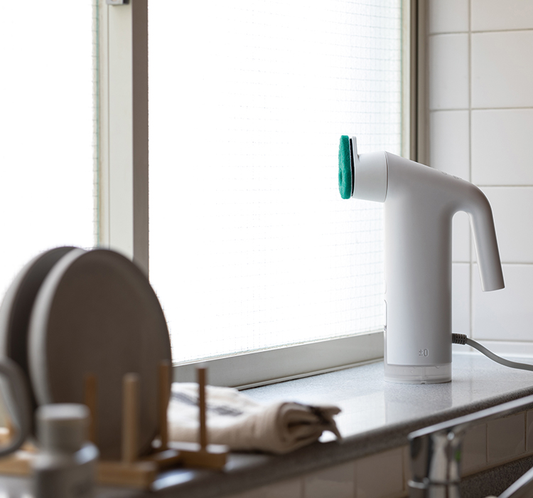 スチームクリーナー本体 ホワイト スベスベ床に 除菌にもなりますよ